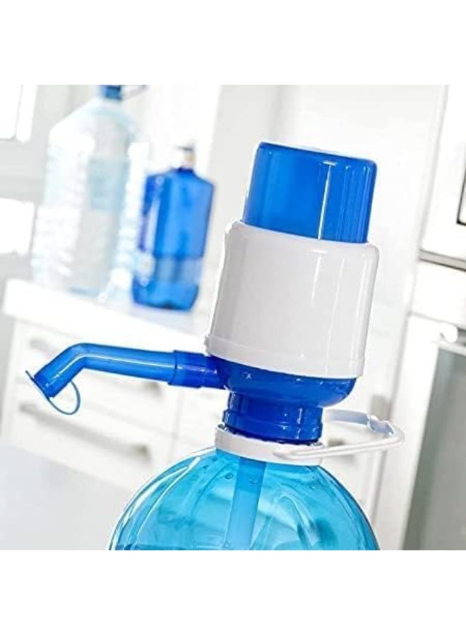 مضخة مياه يدوية لزجاجات المياه بسعة 20 لتر، موزع مياه محمول يعمل بالضغط اليدوي مع فوهة معدنية، للاستخدام في المنزل، المطبخ، المكتب، التخييم، وتناسب زجاجات المياه القياسية - Image 4